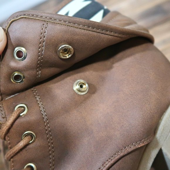 Call It Spring Brown Ankle Boots Size 8.5 - Picture 7 of 10